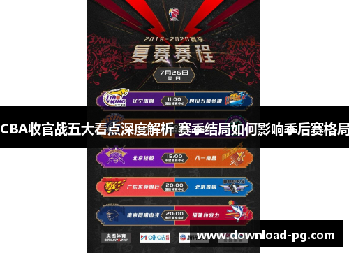 CBA收官战五大看点深度解析 赛季结局如何影响季后赛格局